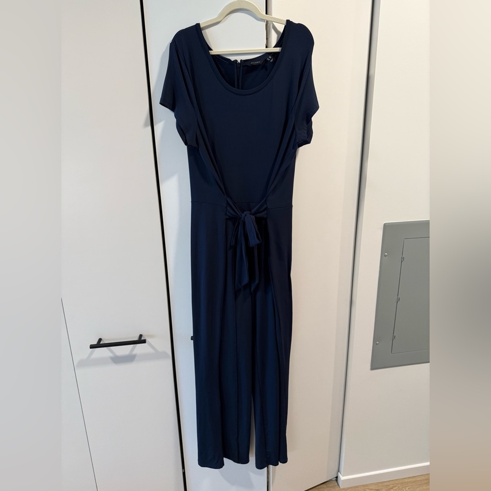 H by Halston Deep Blue Jumpsuit